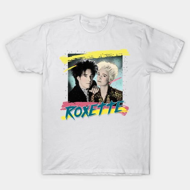 

Vintage Roxette Music Band Heavy Cotton White All Size Unisex Tee Shirt Unisex T-Shirt S