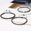 Moda 4mm Doğal Taş Bileklik Erkek Kadın El Yapımı Örgülü Ayarlanabilir Bileklik Küçük Kaplan Gözü Howlite Akik Boncuklu Bileklik