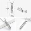Stainless Steel Cremation Jewelry Cylinder Mini Pet Ash Box  for Commemorating Loved Ones or Pets