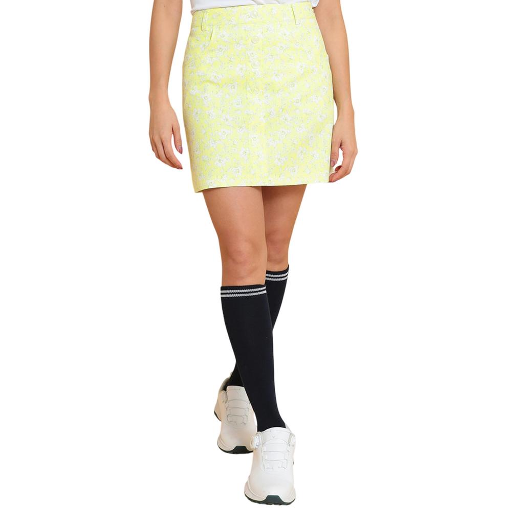 Callaway Floral Print Stripe Skirt Golf C25128207 M Women's / / 1061_Yellow
