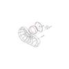 Motorcycle Rubber Clutch Cover with O-Ring Derby Gasket Seal - Fits Harley Sportster XL883 XL 883 1200 1994-2017