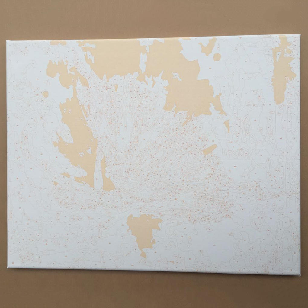 DIY-Malerei nach Zahlen, rahmenloses Bild, Malerei, Wand, digitales Ölgemälde