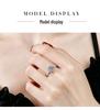 S925 Sterling Silver D Color Classic 1 Carat Moissanite Engagement Ring for Women