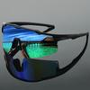 Semi-rimless Sports Goggle Men  New Mirror Outdoor Cycling Sunglasses Futuristic Punk Design Anti-UV Hiking Shades