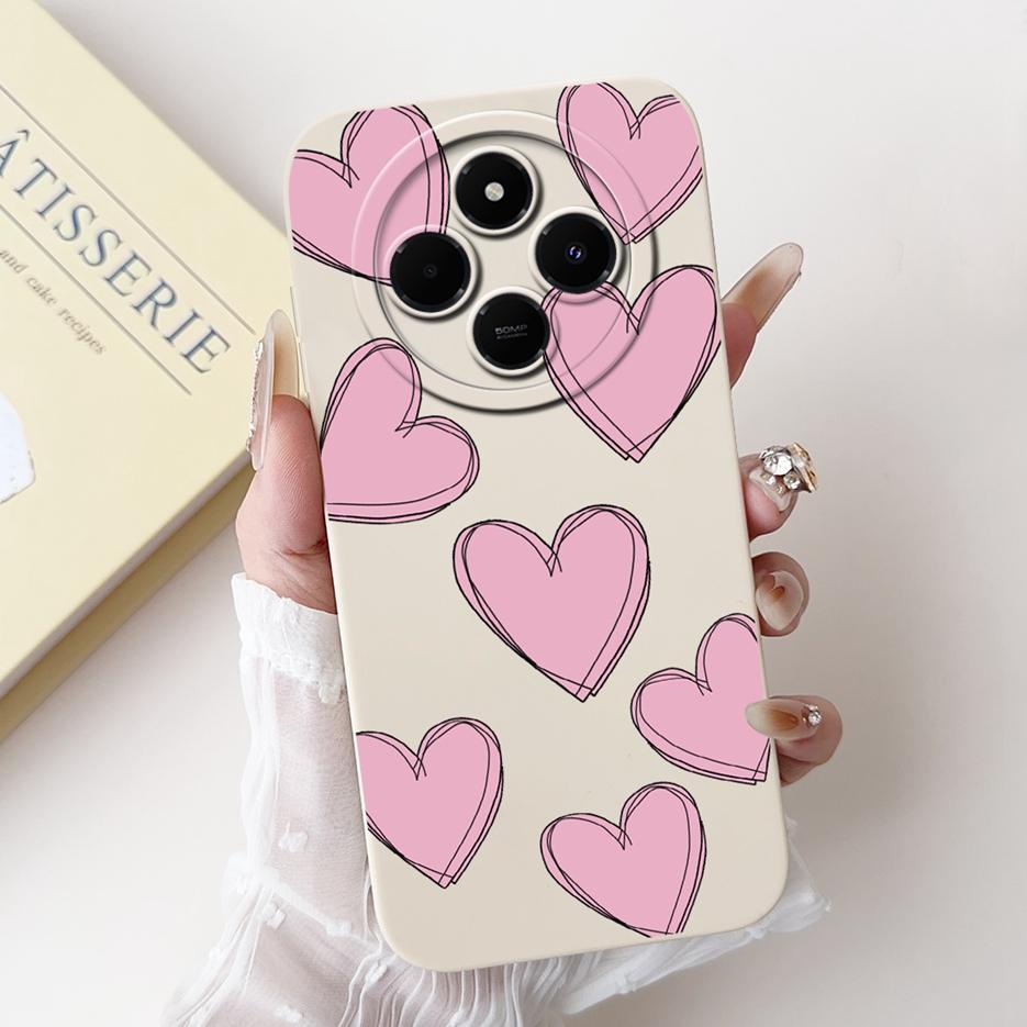 Für Xiaomi Redmi 14C Hülle Stylische Sonnenblume Hübsche Mädchen Rückabdeckung Weiche TPU Handyhülle Für Xiaomi Poco C75 C 75 Redmi14C Fundas