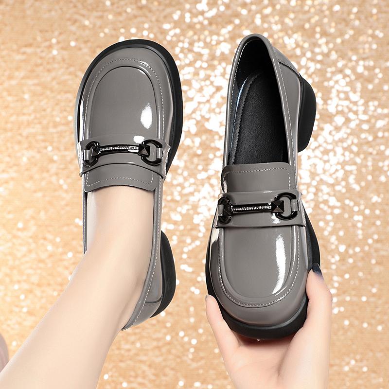 Fashion AIYUQI Loafers Women Genuine Leather 2025 New Ladies Spring Shoes Round Head Fashion British Style Shoes Women