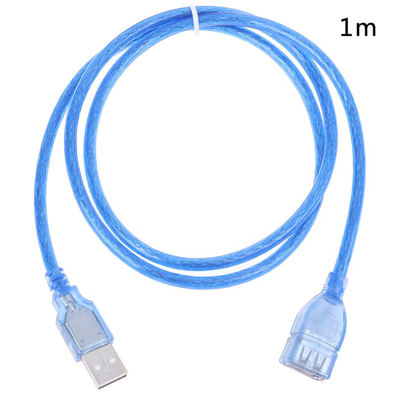 1Pc USB 2.0 Extension Extender Cable Male to Female Cord Adapter 0.3/0.5/1.5/2M