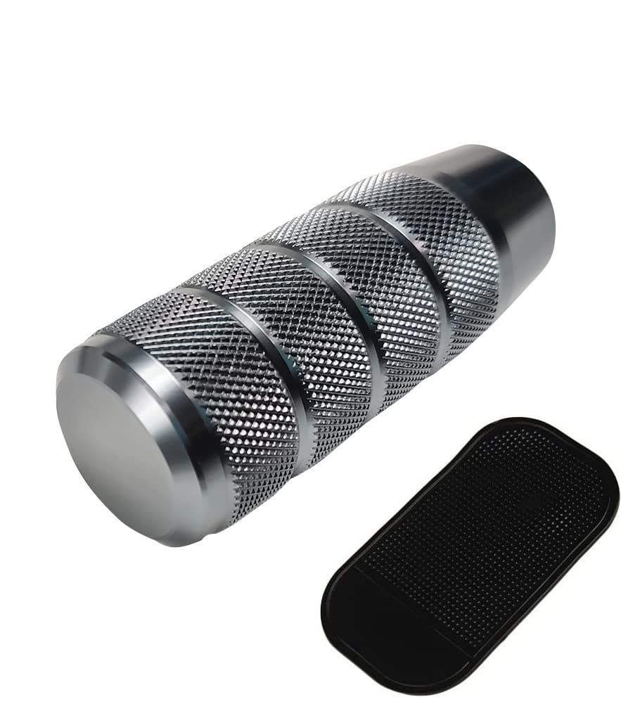 

R-STYLE Metal Color Shaved Aluminum Universal Shift Knob 5MT Models with Spider Mat (Gray) серый