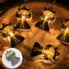 Halloween Led Lights String Twinkle Party Festoon Light Decoration Skull Pumpkin Bat Outdoor Lights Garland Street Portable