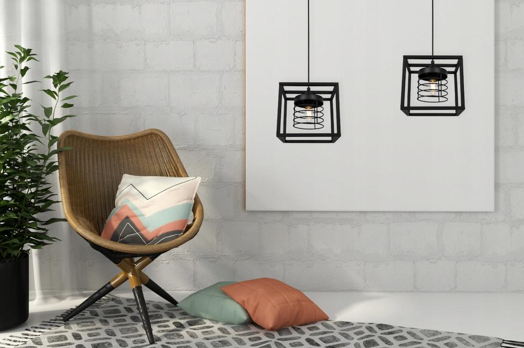LOFT HANGING LAMP MODERN CAGE