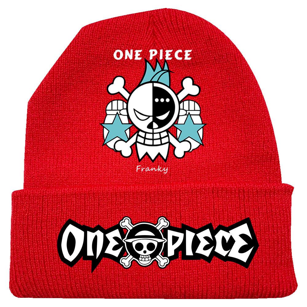 One Piece Anime Knit Hat: Warm Velvet Lined, Rolled Brim, Adult Outdoor Beanie