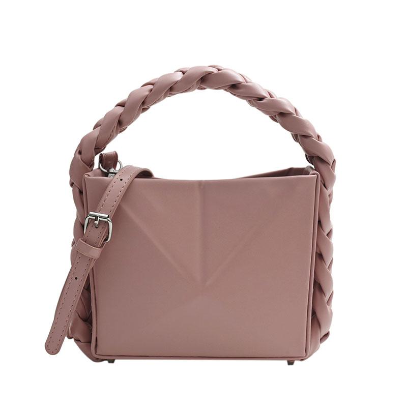 Exclusive Square Shoulder Bag for Women Monochromatic Triangular PU Versatile Design New Style Fashion High Quality