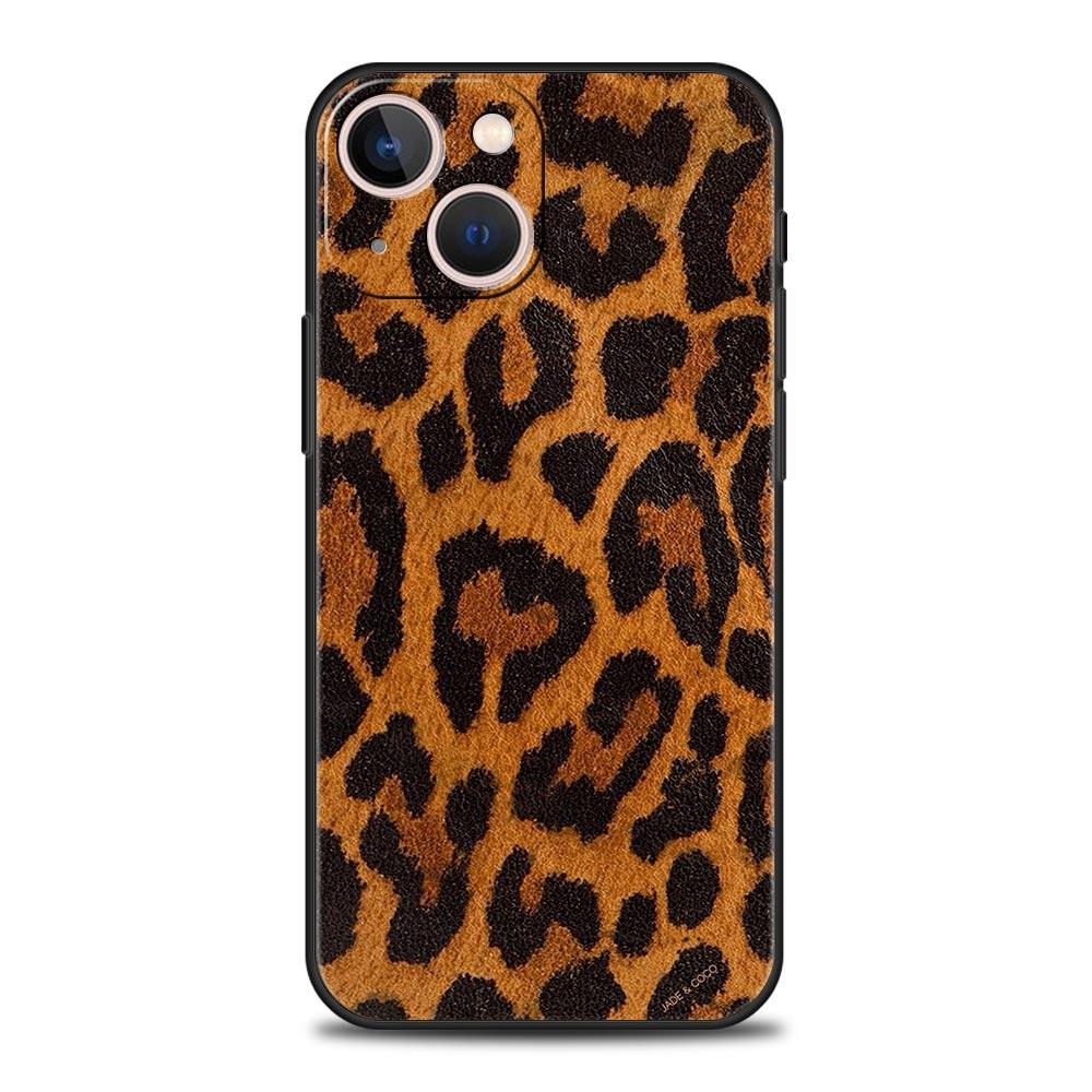 Modny tygrysi leopardzi wzór kwiatowy na iPhone 11 12 13 15 14 Pro Max etui na telefon X XR XS 7 8 Plus SE 2020 luksusowy pokrowiec Funda