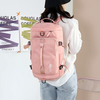 Reisetasche Doppelschulter schräg tragbar Drei-Zweck-Fitness-Tasche Outdoor-Freizeitsport Damen-Yoga-Schwimmbeutel