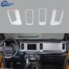 Air Conditioner Vent Outlet Dash Cover Trim for Ford Bronco -2025 White ABS