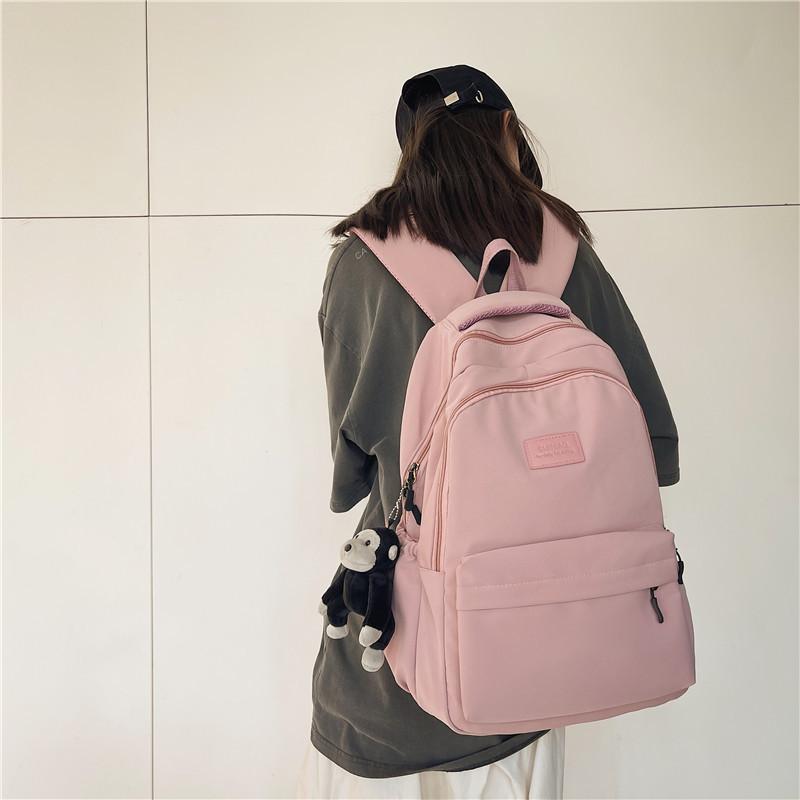 Schoolbag1011 Autumn New Korean Version Backpack Campus Style Junior High School Student Schoolbag Women's Simple Large-capacity Backpack