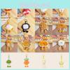 Jinnew Foodie Characters Plush Keychain With Hanging Design For Backpack Decor And Car Accessories