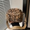 Borsa a Spalla Stampa Leopardo Retrò Borsa Quadrata Piccola Multitasche Borsa a Tracolla in Velluto per il Pendolarismo