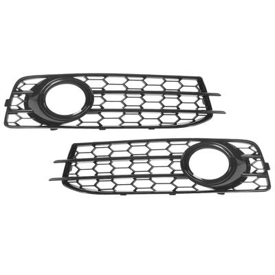 2pcs Front Fog Light Grille Left Right 8P0807682 Glossy Black Replacement for A3 8P 2008‑2012