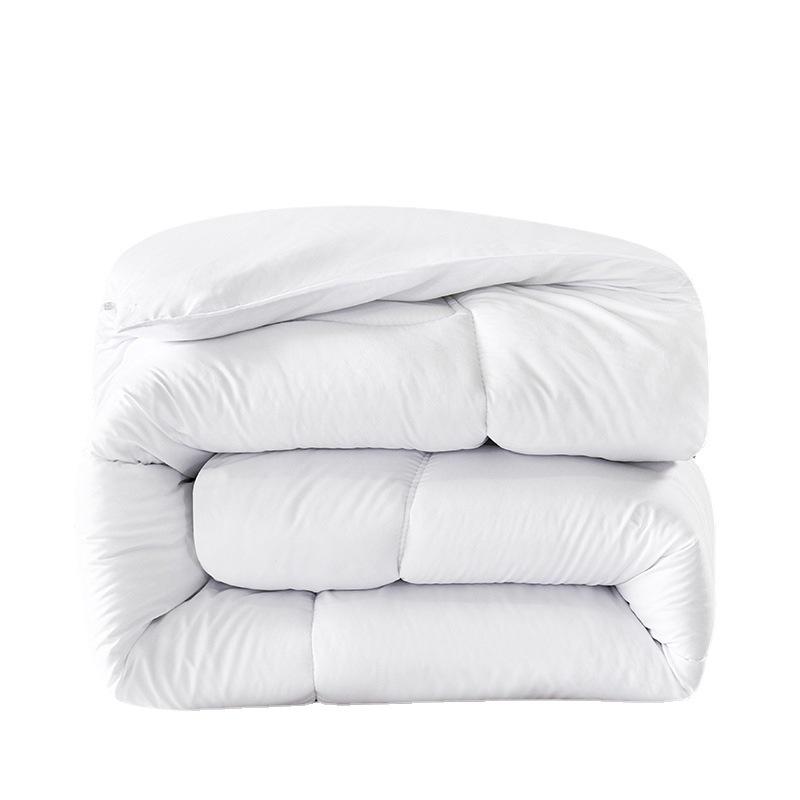 White Cotton Thickened Duvet - Cozy Quilt for Dorms and Emergency Relief