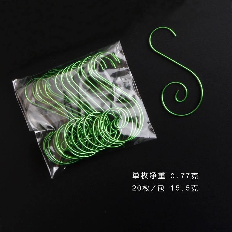 

40/100 шт. Рождественские металлические звездочки, S-образные крючки для рождественской елки, подвесной венок, застежка, новогодние украшения