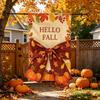Garden Flag with Digital Print Fall Leaves - Double Sided Decorative Yard Flag