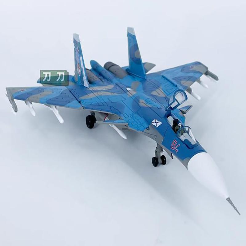 1/100 Scale Russian SU-33 Fighter Alloy Aircraft Model Su33 Finished Simulation Decoration Collection Glue Free Collection