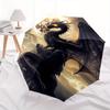 Dragon Moon Theme 8 Bone Hand Automatic Folding Fashion umbrella, Compact and Portable Design, A Perfect Gift for Birthday, Christmas or Bus