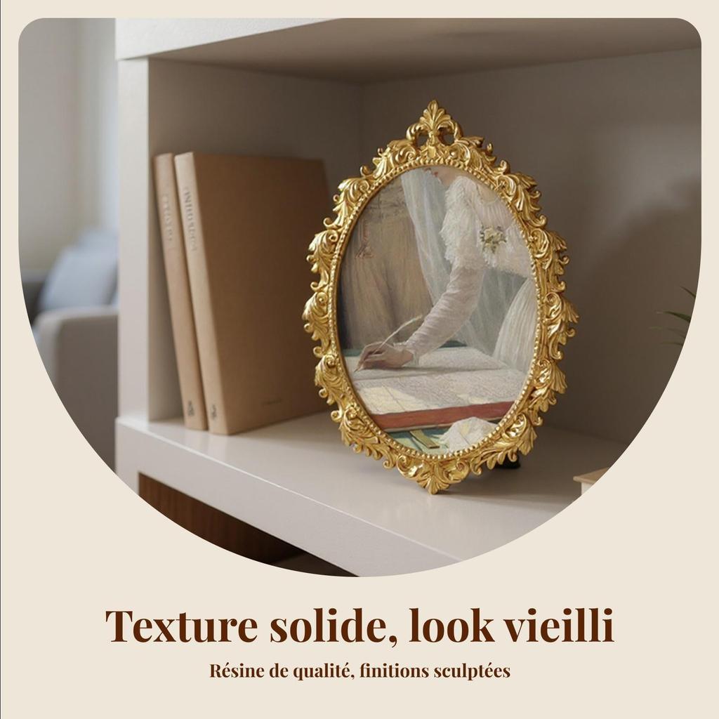 Wall Hanging Baroque Photo Frame European Style Resin Picture Decorative Display Holder