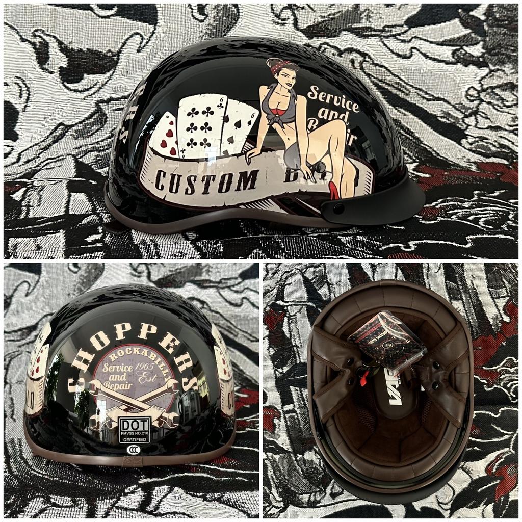 Retro Baseball Cap Helmet Cool Decals For Motorcycles Scooters Skateboards Washable Liner Built-in Visor