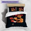 Mike Tyson Printed 3PCS Bedding Set Soft Breathable Duvet Cover Pillowcases Set Washable Bedroom Decor Home Gift
