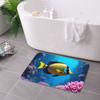 1PC Tropical Fish & Coral Reef Kitchen Rug Non-Slip Door Mat Pop design Bathroom Rug Bath Mat Carpet for Home Sink Laundry Decor