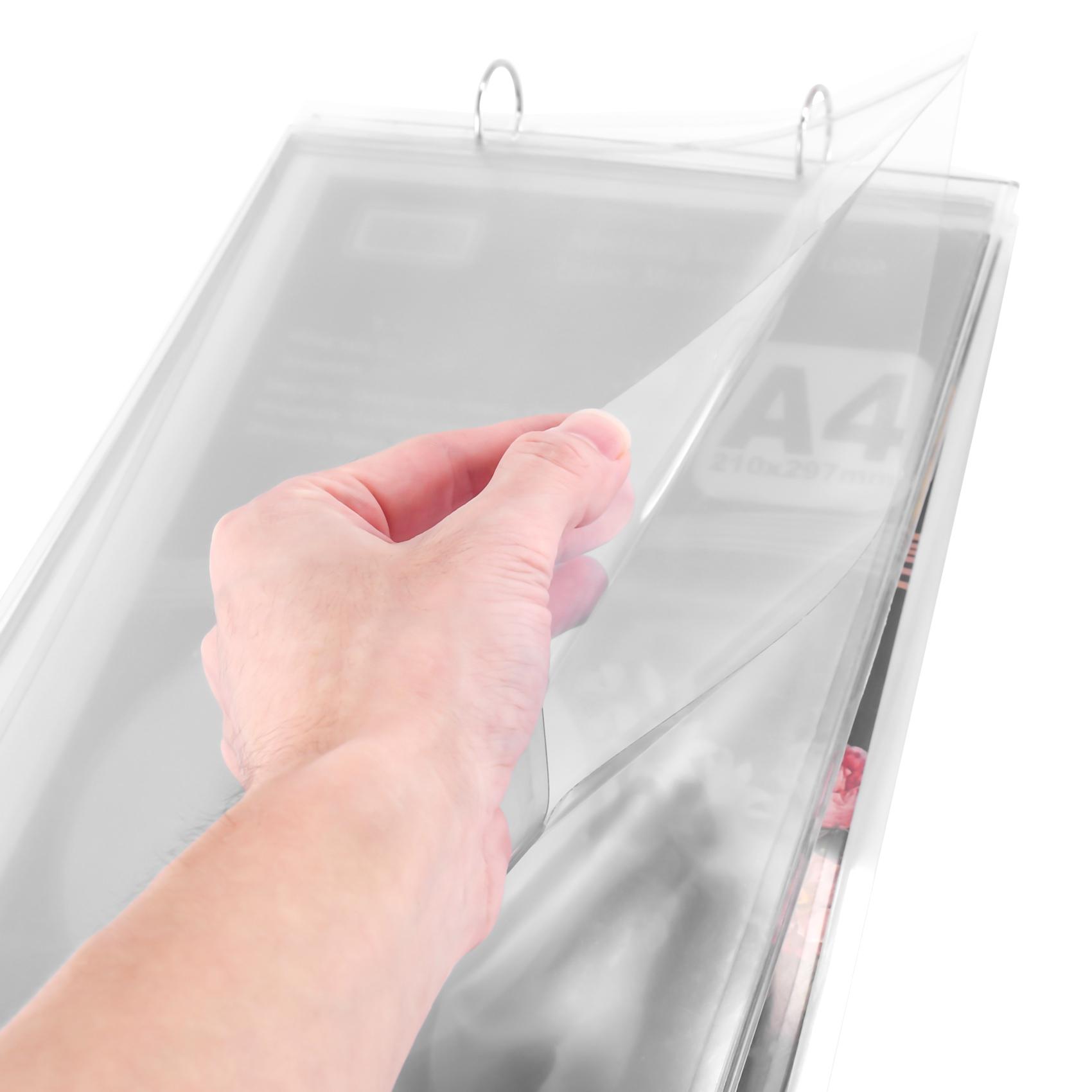 ABIY-A4 Multi-Page Flip Display Card Label Display Stand Detachable Label Business Menu Holder NONE