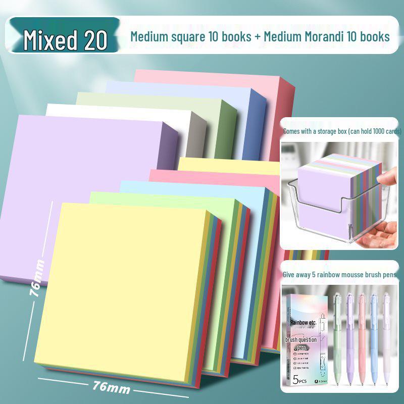 Adhesive Notes for Students and Office Use - Ideal for Elementary and Middle School, Writable Stickers, Labels, and High-Value Strips