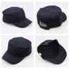 Outdoor Adjustable Women Men Summer Sunscreen Cadet Hat Flat Top Caps Bone Cap Men  Cap