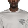 Emporio Armani Logo Letter Print Crew Neck Short Sleeve T-Shirt Men Tops Gray 3D1TA2-1JUVZ-06H2