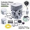41mm Cylinder Piston Repair Kit For Husqvarna 435 435e 440 440e 440 II Chaaw Parts Tune Up Kit Spark Plug Fuel Line Carb Kit