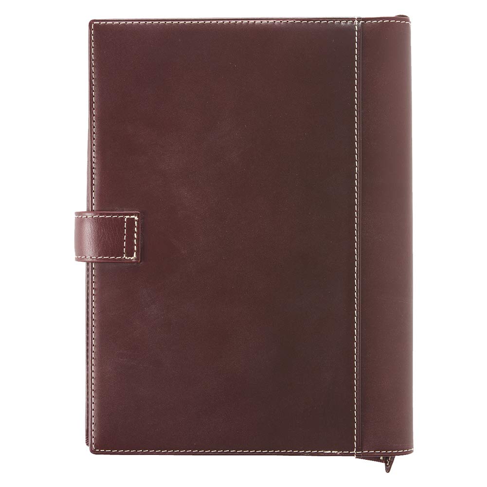 Bridle Leather Notebook Cover A5 [Golbe] (Burgundy, A5)