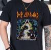 Def Leppard Hysteria T-Shirt Rock Band On Vintage Black Comfort Colors 1717 Tee