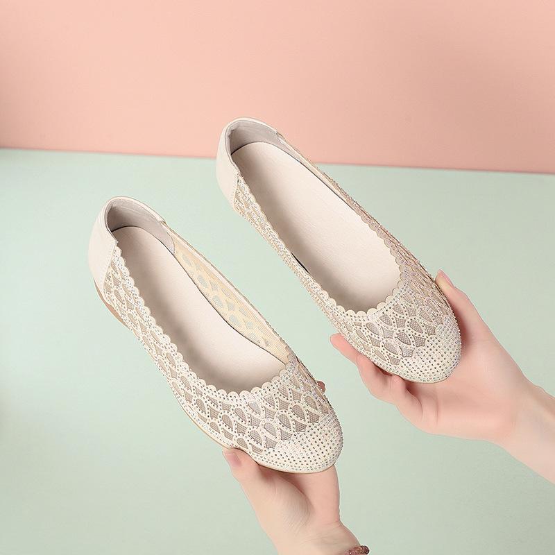Mutter Sandalen Mesh Atmungsaktiv Einzelne Schuhe Für Frauen Im Sommer Zehenschuhe Weiche Sohle Schuhe Für Frauen Lässig Und Modisch Neu