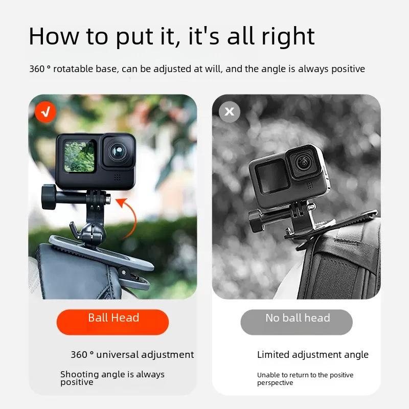 Gopro13 Magnetic Backpack Mount for 360 x4/x3/Acepro/DJI Action 5/4