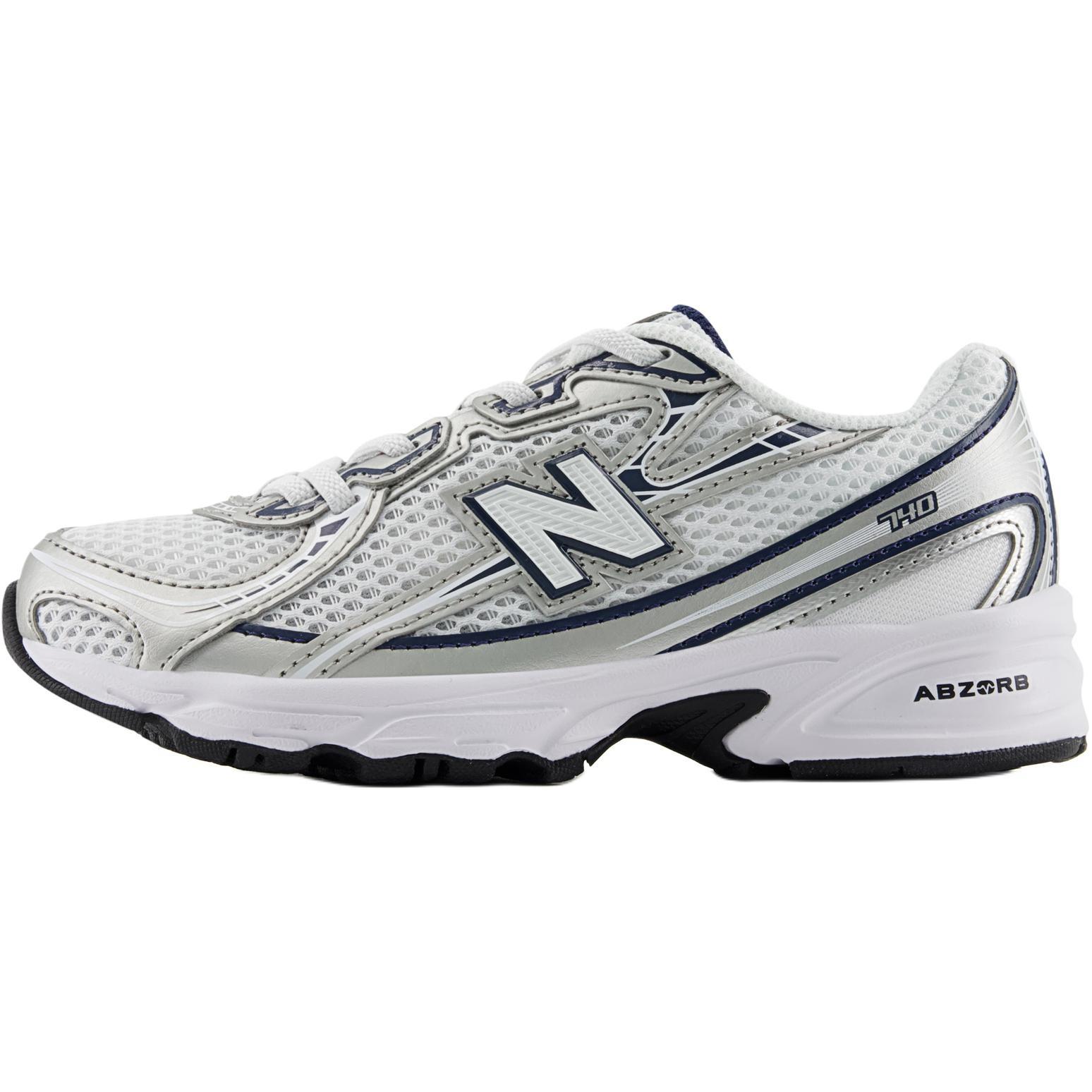 (PS) New Balance 740 Bungee Lace Navy White Kids PZ740WN EU 28