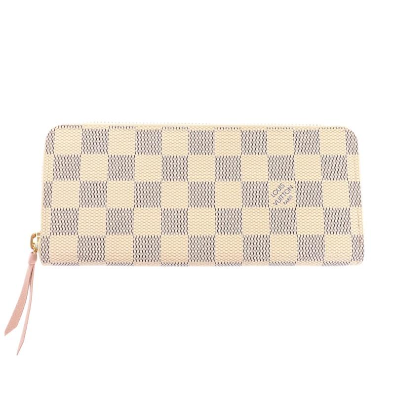 Louis Vuitton N61264 Purse White Damier Azur Canvas Women