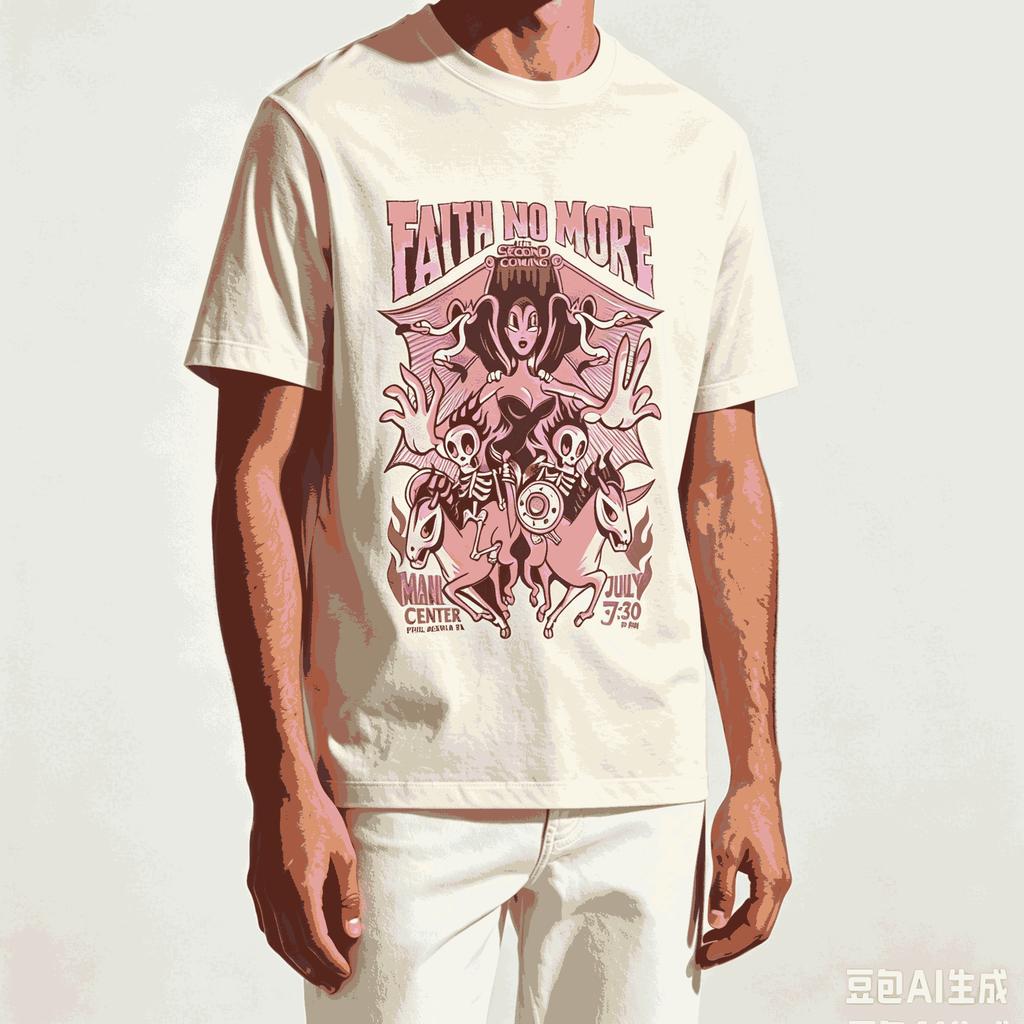 Faith No More For Fan Gift Tshirt Unisex Unisex Harajuku Oversized Unisex Short Sleeve Streetwear High Quality Couples Classic Soft