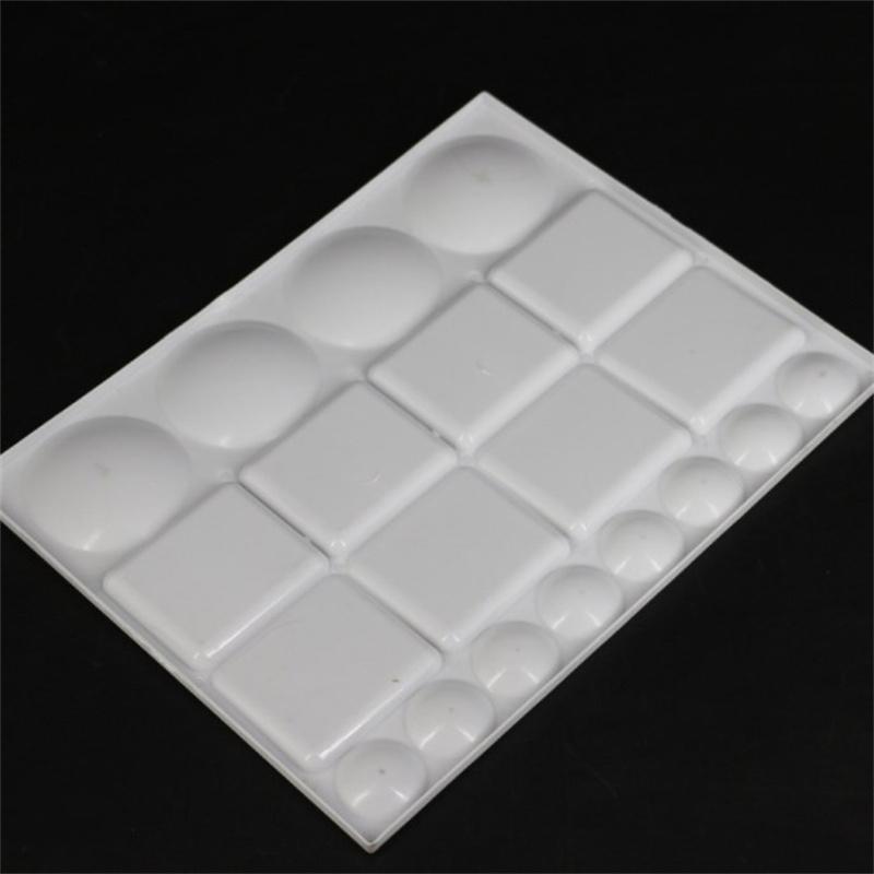 1 Adet Yağlı Boya Su Boyama Paleti Çocuklar Çocuklar Yetişkinler Sanat Akrilik Çizim Tepsisi Plastik Palet Öğrenci Kırtasiye