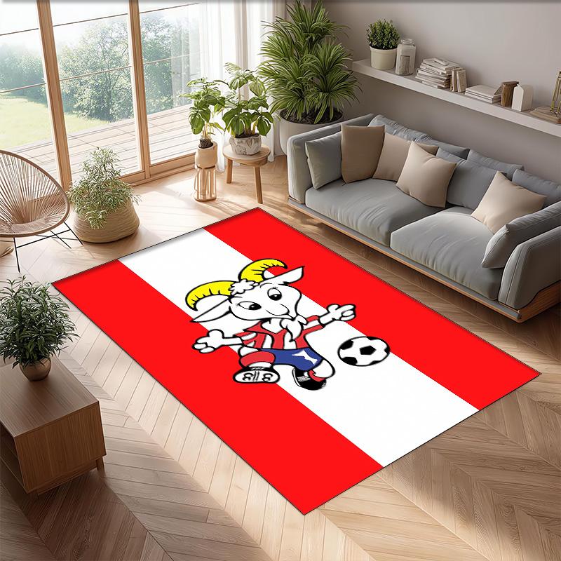 Chivas Printed Flannel Area Rug Non Slip Soft Polyester Floor Carpet Indoor Decor Mat for Bedroom Living Room Sofa Game Room Home Decoration