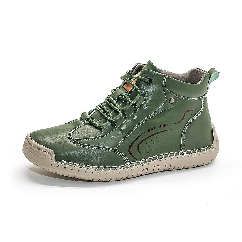2026 Women's Plus Size Hand-Stitched Martin Ankle Boots - Non-Slip, Soft Sole, Casual Spring Shoes