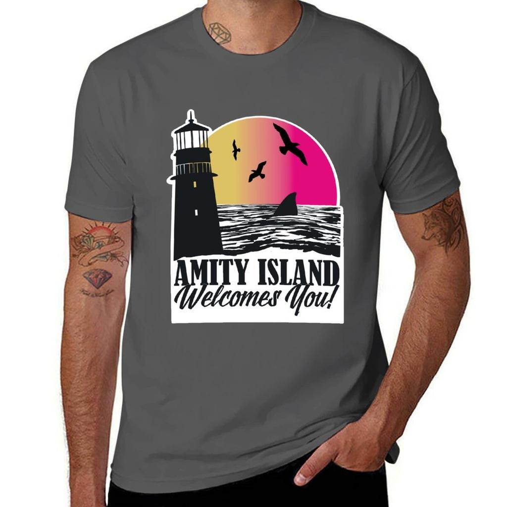 Welcome to Amity Island TShirt Unisex t shirt cotton 100 t shirts for Unisex cotton funny TShirt