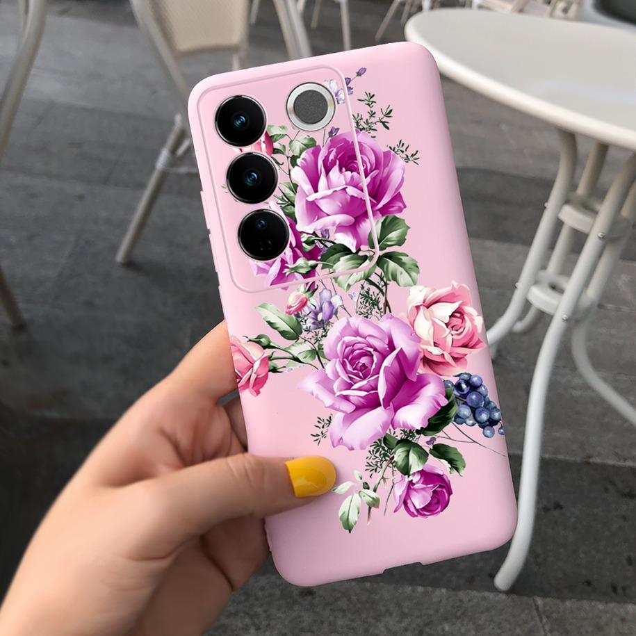 For Vivo V27 Pro Case Vivo V27e Back Cover Fashion Candy Color Painted Funda For Vivo V27 5G V 27e V27Pro V2237 V2230 Soft Shell