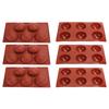 Chocolate Mould Non‑Stick Semi Sphere Baking Mold Kitchen Tools Baking Mold Reusable for DIY Making Hot Chocolate Kitchen